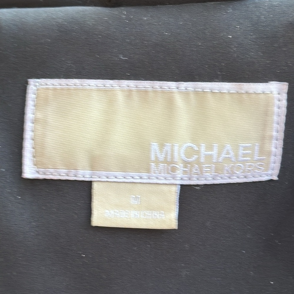 MICHAEL Michael Kors Asymmetrical Quilted-Sleeve Coat - Picture 15 of 17